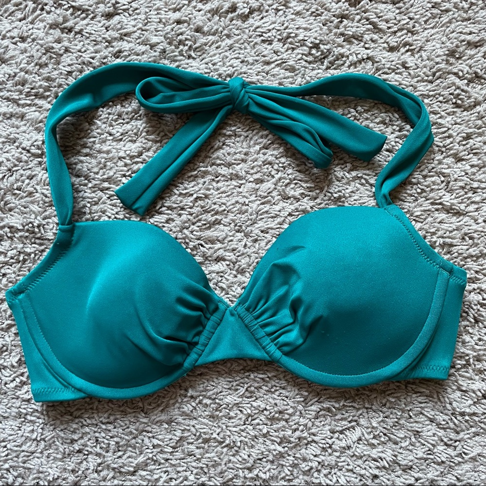 JCrew Ruched Underwire Bikini Top